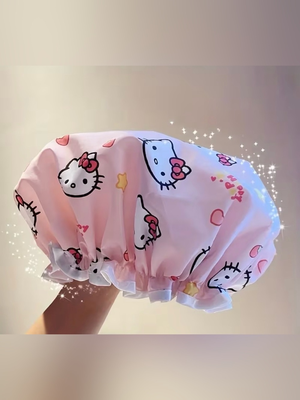 Hello Kitty Pink Shower Cap